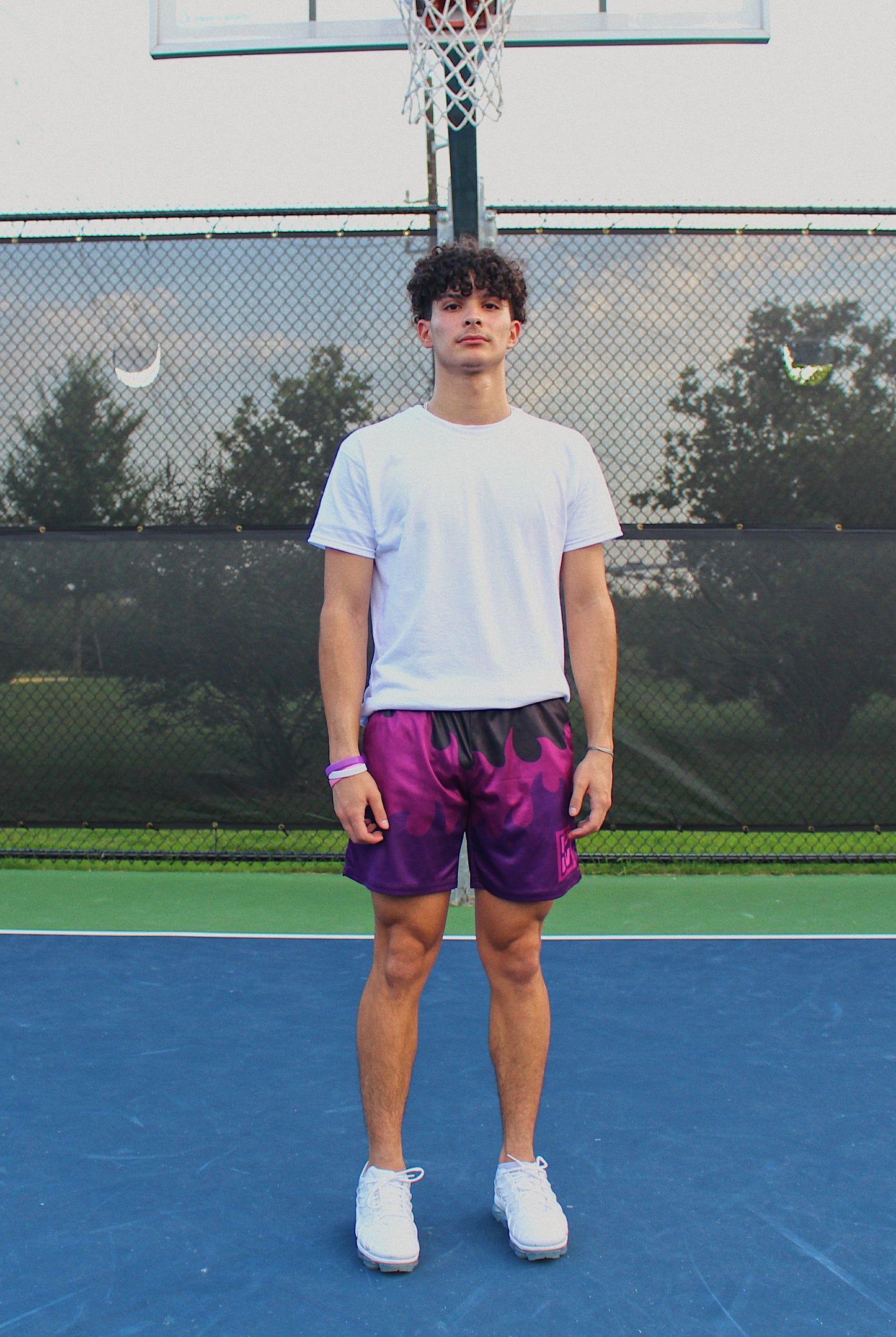 "RAD!CAL Purple Flame Shorts"