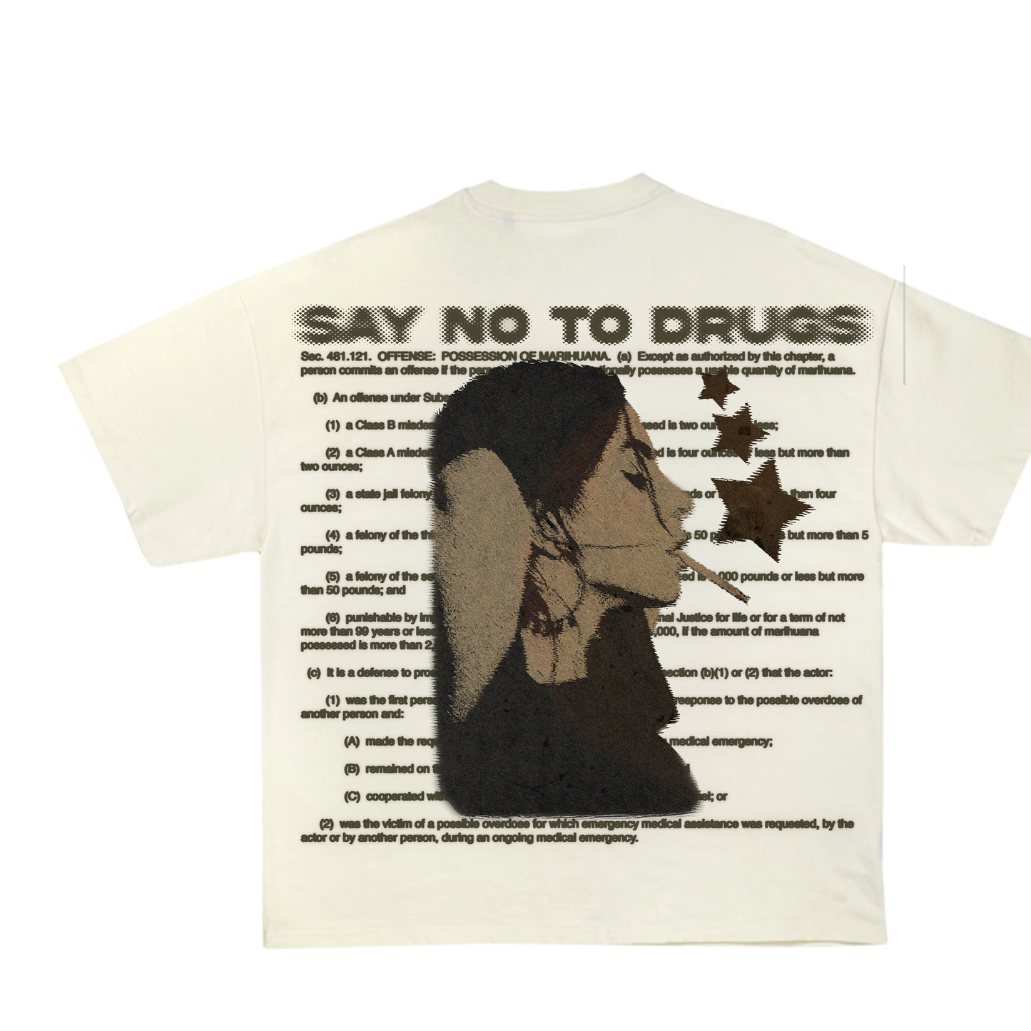 "RAD!CAL Say No to Drugs Cream Tee"