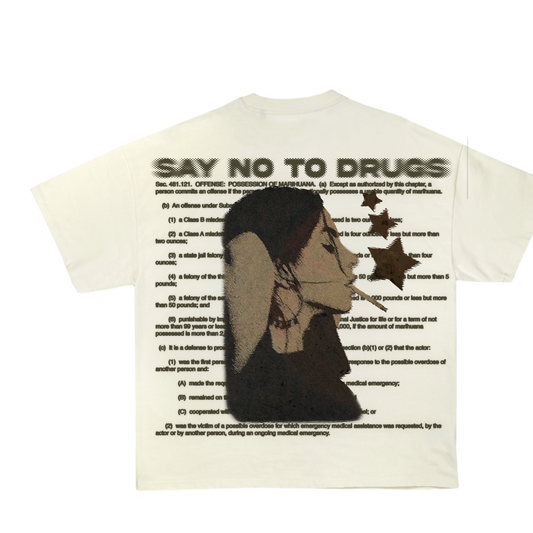 "RAD!CAL Say No to Drugs Cream Tee"